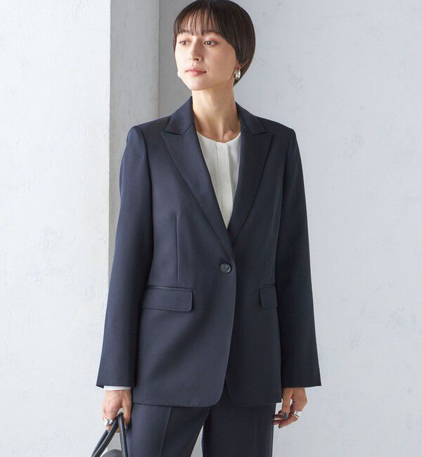 SHIPS for women「タキシード テーラード 1ボタン ジャケット」|テーラードジャケット|