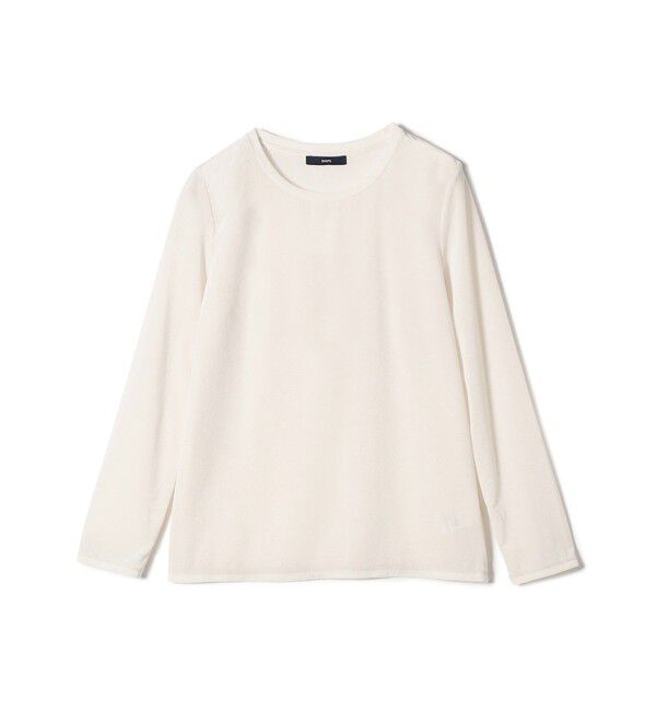 SHIPS for women「シアー トリコット ロングスリーブ TEE」|Tシャツ・カットソー|