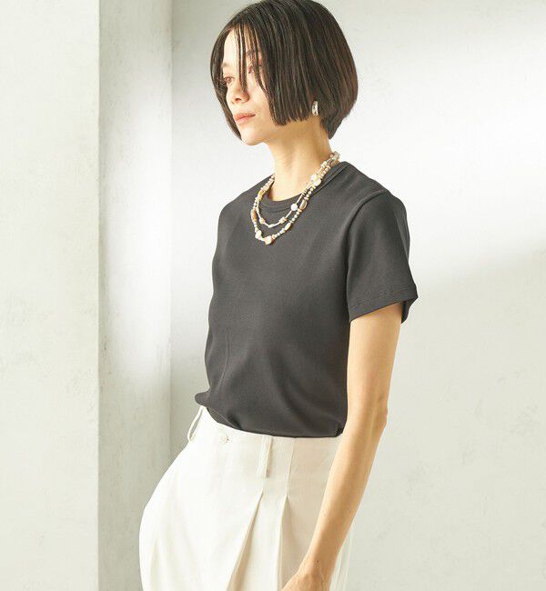 SHIPS for women「《一部追加予約》オーガニック コットン スムース TEE」|Tシャツ・カットソー|