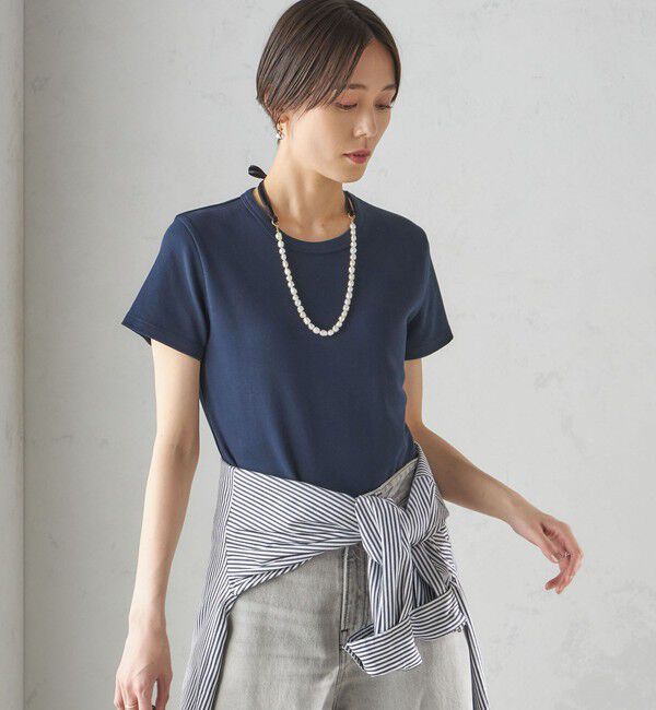 SHIPS for women「《一部追加予約》オーガニック コットン スムース TEE」|Tシャツ・カットソー|