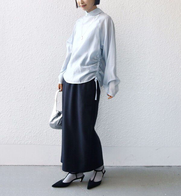 SHIPS for women「【WEB限定】〈洗濯機可能〉シアー ハイネック 2WAY ブラウス」|シャツ・ブラウス|