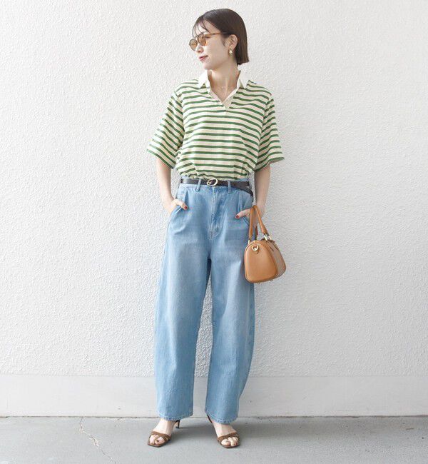 SHIPS any「SHIPS any:〈洗濯機可能〉パイル ボーダー ラガーTEE」|Tシャツ・カットソー|