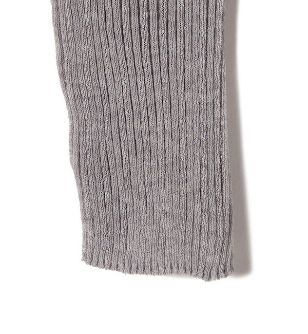 SHIPS for women「〈手洗い可能〉シアー リブ 長袖 ポロ ニット」|ニット・セーター|