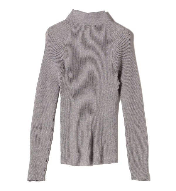 SHIPS for women「〈手洗い可能〉シアー リブ 長袖 ポロ ニット」|ニット・セーター|