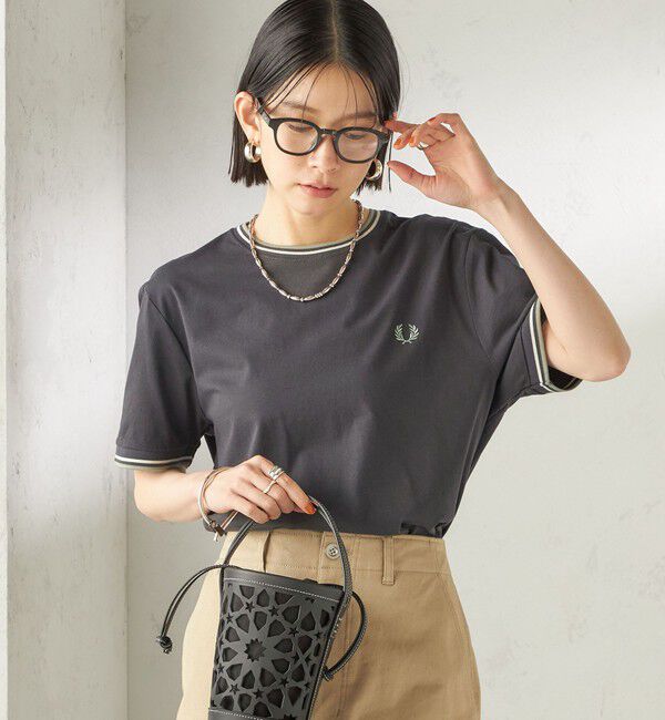 SHIPS for women「FRED PERRY:M1588 TWIN TIPPED TEE」|Tシャツ・カットソー|