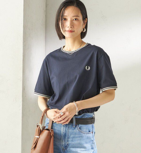 SHIPS for women「FRED PERRY:M1588 TWIN TIPPED TEE」|Tシャツ・カットソー|