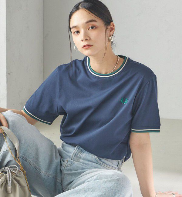 SHIPS for women「FRED PERRY:M1588 TWIN TIPPED TEE」|Tシャツ・カットソー|