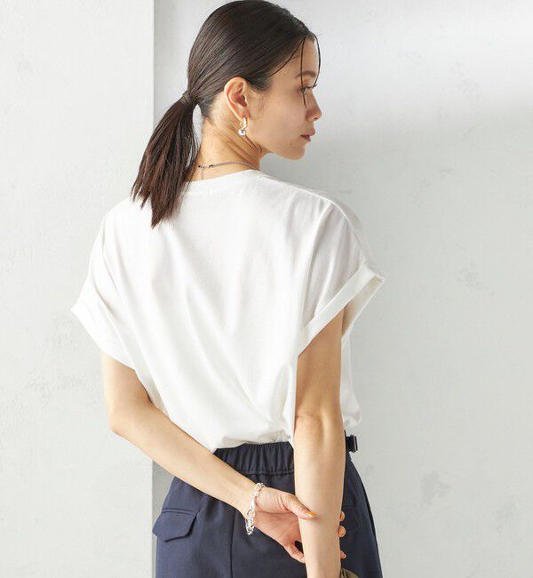 SHIPS for women「〈洗濯機可能〉プラチナ ヴェール TEE」|Tシャツ・カットソー|
