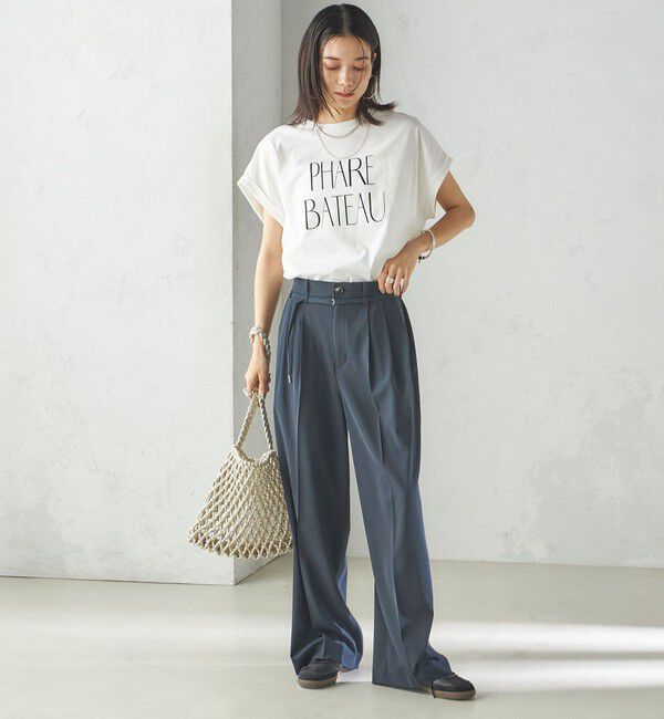 SHIPS for women「〈洗濯機可能〉プラチナ ヴェール TEE」|Tシャツ・カットソー|