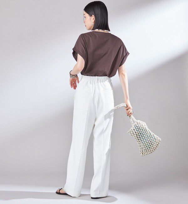 SHIPS for women「〈洗濯機可能〉プラチナ ヴェール TEE」|Tシャツ・カットソー|