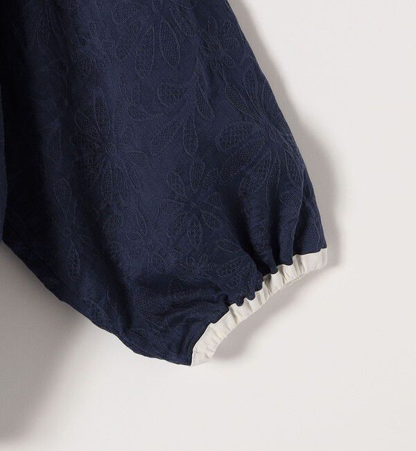 SHIPS any「《追加予約》SHIPS any:〈洗濯機可能〉フラワー ジャカード ドルマン パイピング ブラウス」|シャツ・ブラウス|