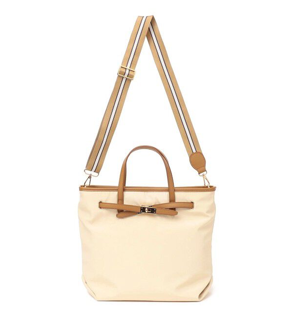 SHIPS for women「【WEB限定】ライン テープ ショルダー付き A4 トート」|トートバッグ|