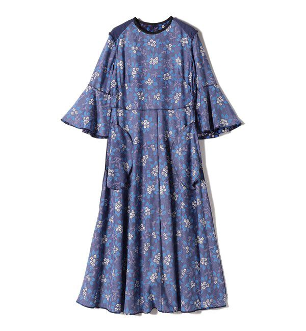 SHIPS for women「小泉里子コラボ:〈手洗い可能〉フラワー プリント ワンピース」|ワンピース|