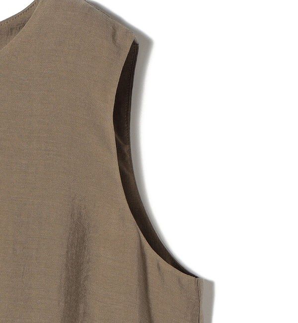 SHIPS for women「〈手洗い可能〉シルク混 シアー ノースリーブ ワンピース」|ワンピース|