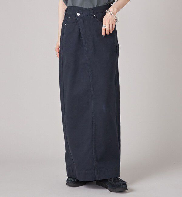 SHIPS for women「SHIPS NINE CASE:〈洗濯機可能〉フロント スラント スカート」|スカート|