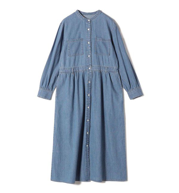 SHIPS for women「〈洗濯機可能〉ライトオンス デニム ウエスト 切替 ワンピース」|ワンピース|