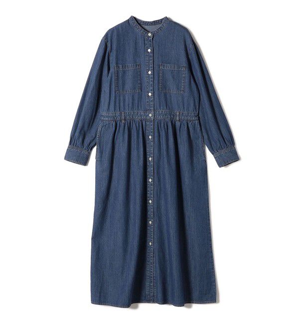 SHIPS for women「〈洗濯機可能〉ライトオンス デニム ウエスト 切替 ワンピース」|ワンピース|