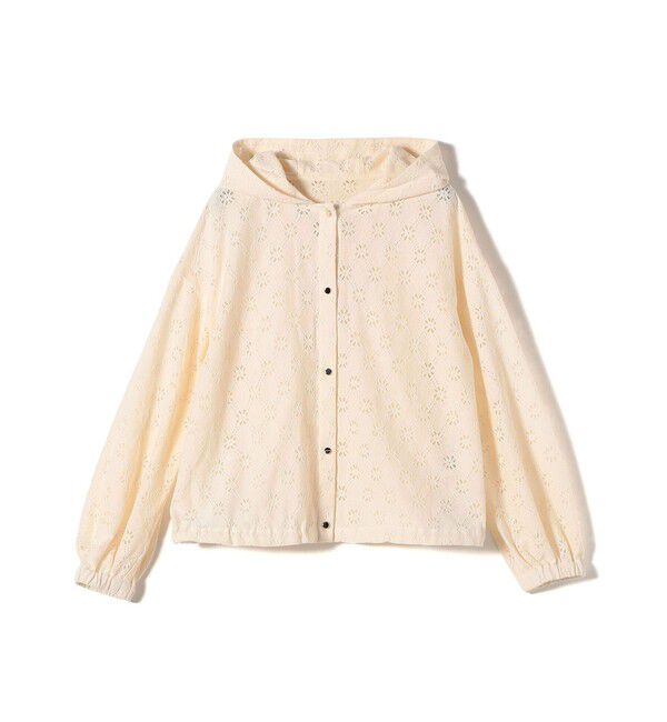 SHIPS for women「【WEB限定】〈手洗い可能〉レース フード シャツ 羽織」|シャツ・ブラウス|