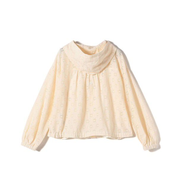 SHIPS for women「【WEB限定】〈手洗い可能〉レース フード シャツ 羽織」|シャツ・ブラウス|