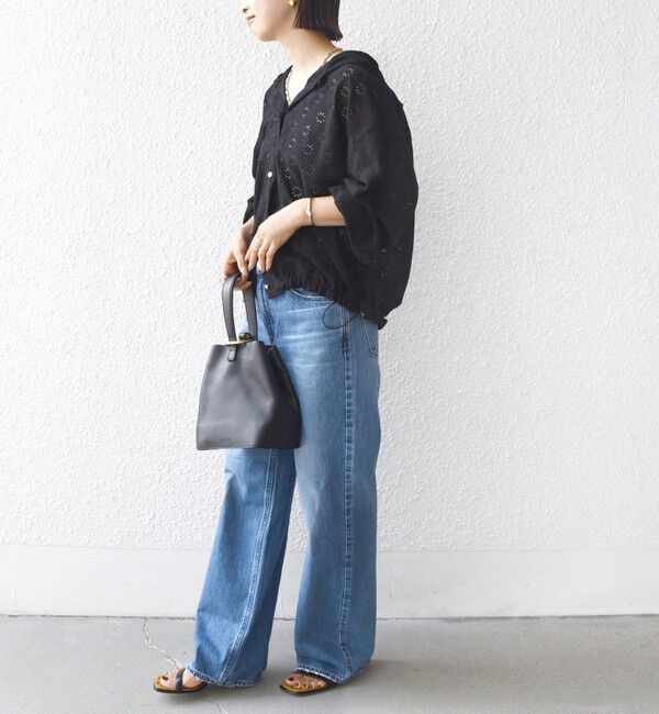 SHIPS for women「【WEB限定】〈手洗い可能〉レース フード シャツ 羽織」|シャツ・ブラウス|