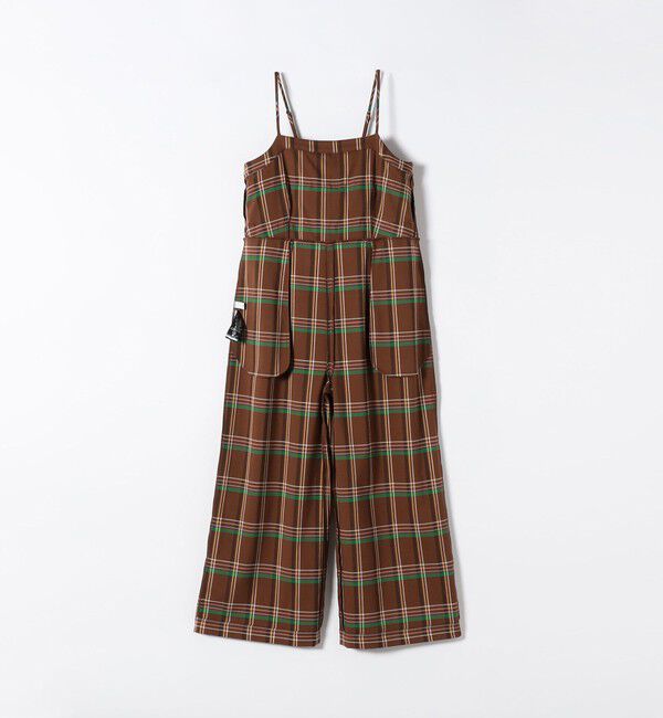 SHIPS any「SHIPS any:〈洗濯機可能〉チェック フリル ティアード サロペット」|オールインワン|