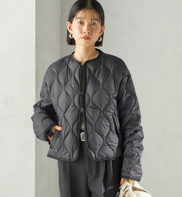 SHIPS for women「【SHIPS別注】Wai+ &times; TAION:〈手洗い可能〉ショート ダウン ジャケット」|ダウン|
