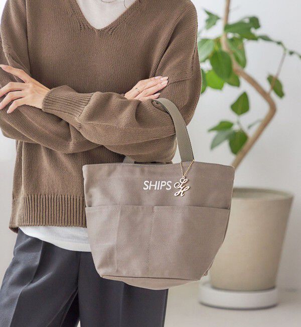 SHIPS for women「《一部追加予約》チャーム付き ポケット トート バッグ」|トートバッグ|