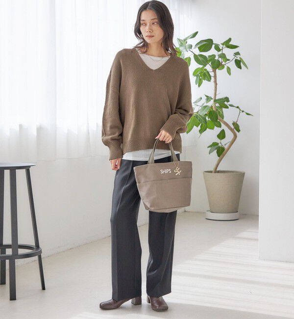 SHIPS for women「《一部追加予約》チャーム付き ポケット トート バッグ」|トートバッグ|