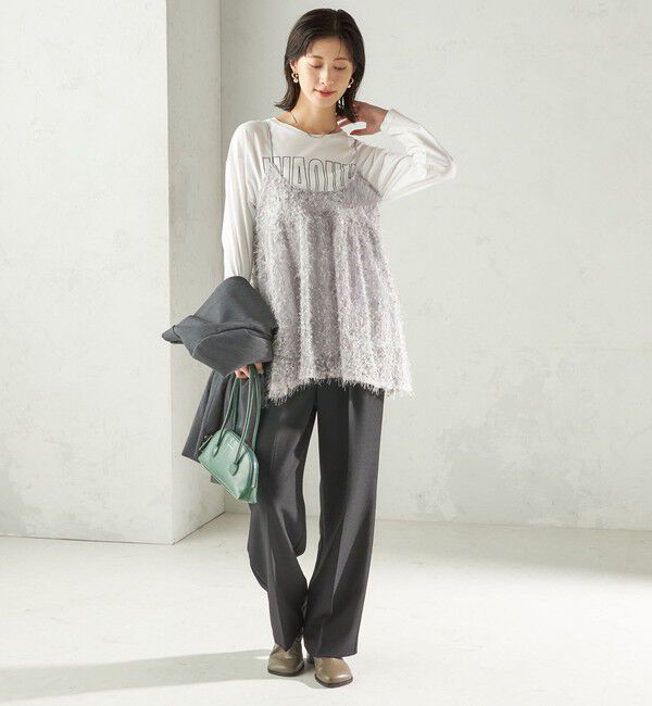 SHIPS for women「〈手洗い可能〉前後 2WAY レース キャミソール」|キャミソール|