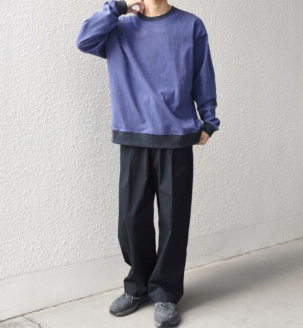 SHIPS any「【SHIPS any別注】ONEITA: ケミカルウォッシュ リラックス リンガー Tシャツ(ロンT)◇」|Tシャツ・カットソー|