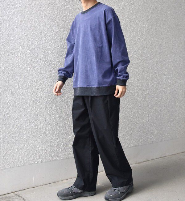 SHIPS any「【SHIPS any別注】ONEITA: ケミカルウォッシュ リラックス リンガー Tシャツ(ロンT)◇」|Tシャツ・カットソー|