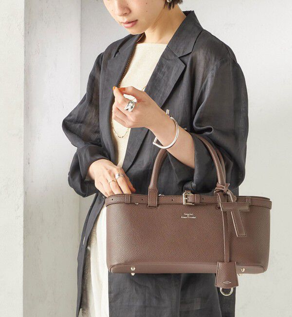 SHIPS for women「【WEB限定】George Cinq:BELTED TOTO BAG（S）」|トートバッグ|ブラウン