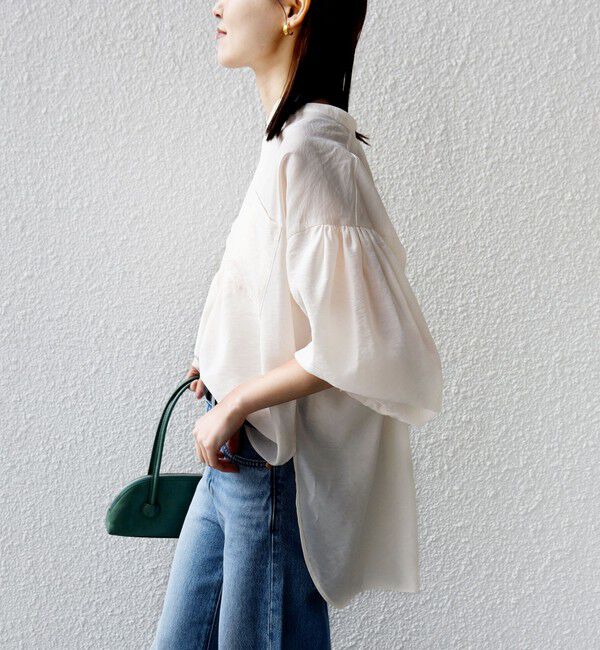 SHIPS for women「〈手洗い可能〉シアー タンブラー ポケット デザイン シャツ」|シャツ・ブラウス|