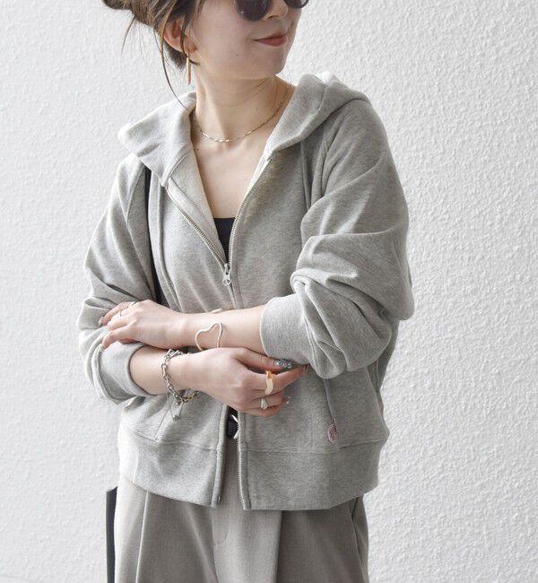 SHIPS any「SHIPS any:〈洗濯機可能〉USAコットン 裏毛 ジップ コンパクト パーカー」|パーカー|