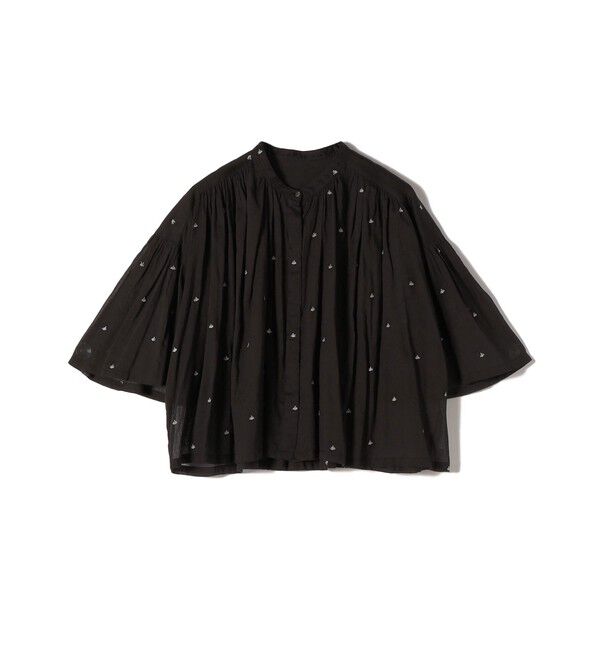 SHIPS for women「《予約》〈手洗い可能〉コットン オーガンジー リーフ 刺繍 羽織 ブラウス」|シャツ・ブラウス|