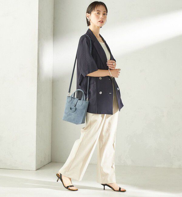 SHIPS for women「《予約》ピーチスキン調 ミニ キューブ トート」|トートバッグ|