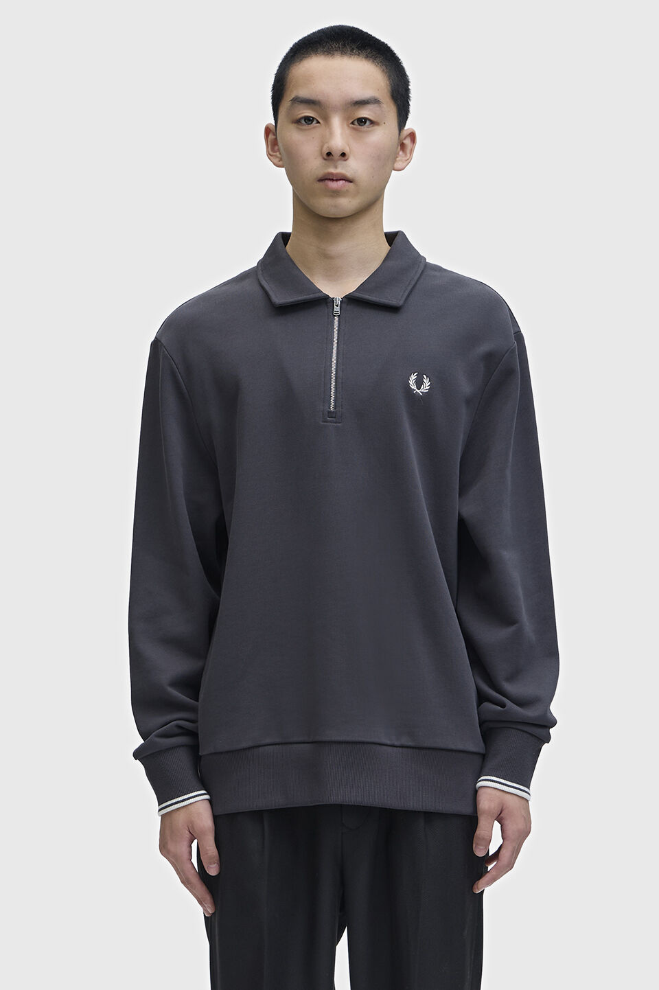 FRED PERRY 「Half Zip Collared Sweatshirt」|スウェット・ジャージ|