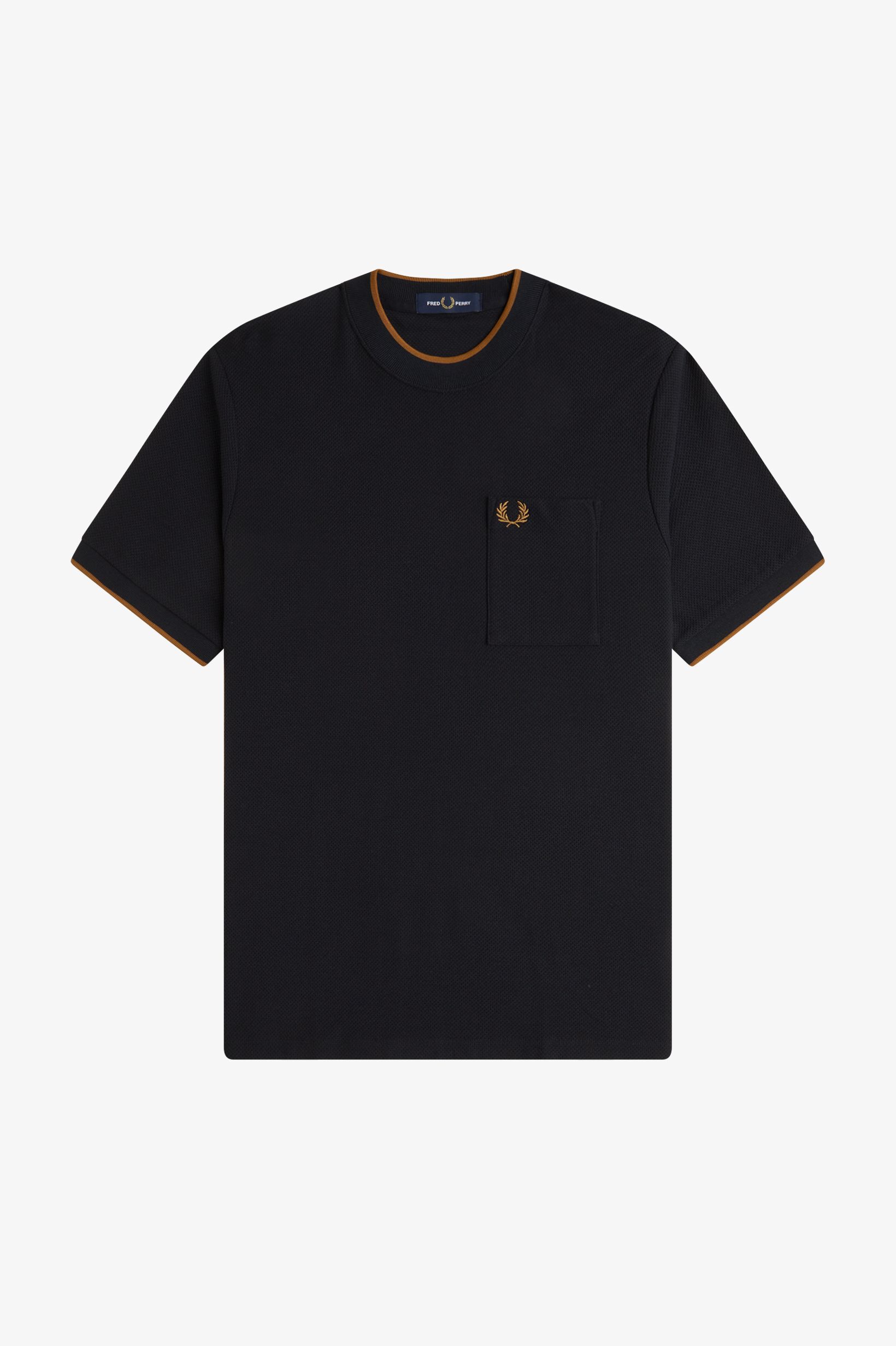 FRED PERRY 「Pocket Detail Pique T-Shirt」|Tシャツ・カットソー|BLACK