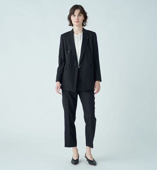 TOMORROWLAND collection「シャイニーピンヘッド ダブルブレストジャケット」|テーラードジャケット|