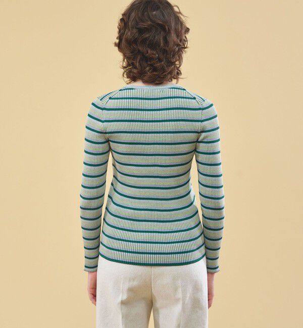 DES PRES「コットンアセテートリブ クルーネックプルオーバー」|ニット・セーター|