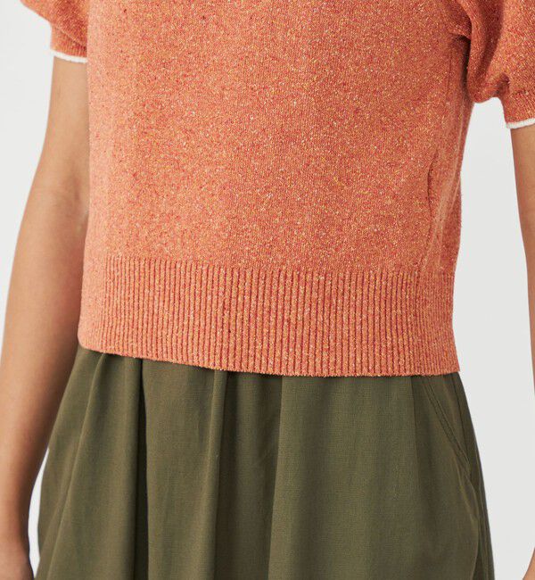 MACPHEE「ローシルク パフスリーブプルオーバー」|ニット・セーター|