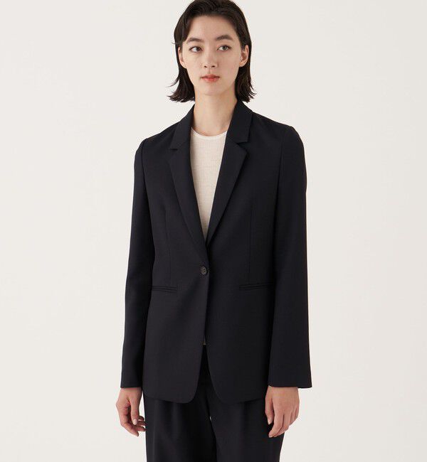 DES PRES「ポリエステルウールバラシャ ノッチドラペルジャケット」|テーラードジャケット|