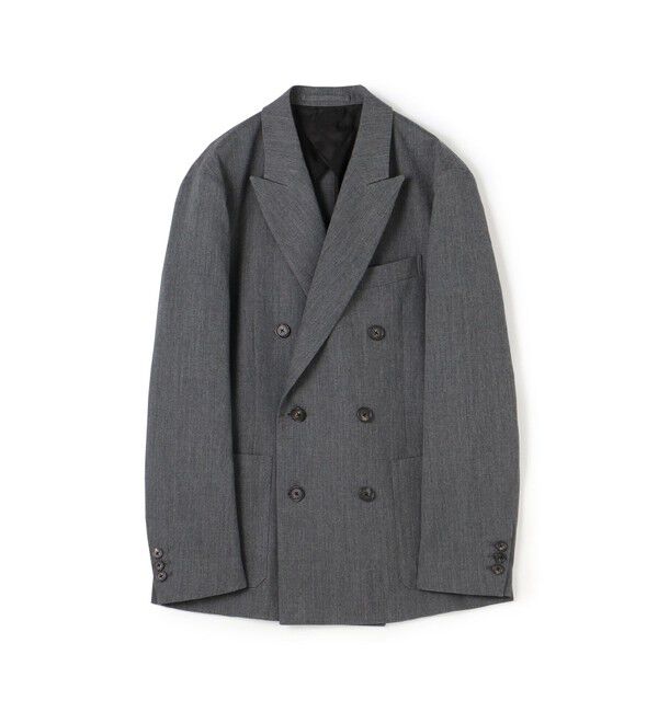 CABaN「CABaN ライトウールギャバジン ダブルブレストジャケット」|テーラードジャケット|17 チャコールグレー