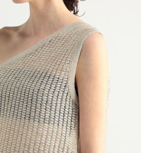 BACCA「オーロラフィルム ワンショルダートップス」|ニット・セーター|