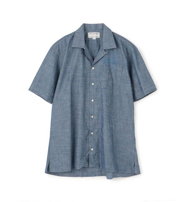 TOMORROWLAND BUYING WEAR「【別注】INDIVIDUALIZED SHIRTS コットンシャンブレー キャンプカラーシャツ」|シャツ・ブラウス|65 ブルー