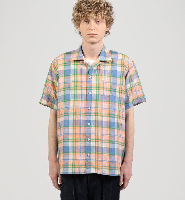 TOMORROWLAND BUYING WEAR「【別注】INDIVIZUALIZED SHIRTS リネン キャンプカラーシャツ」|シャツ・ブラウス|
