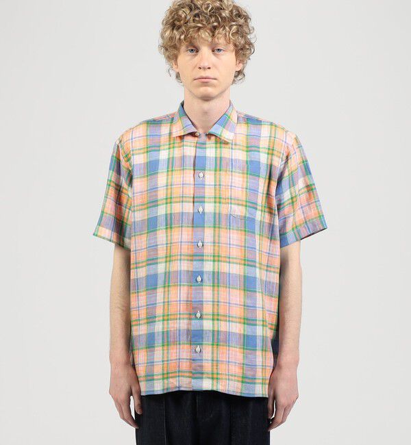 TOMORROWLAND BUYING WEAR「【別注】INDIVIZUALIZED SHIRTS リネン キャンプカラーシャツ」|シャツ・ブラウス|