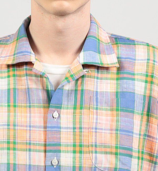 TOMORROWLAND BUYING WEAR「【別注】INDIVIZUALIZED SHIRTS リネン キャンプカラーシャツ」|シャツ・ブラウス|