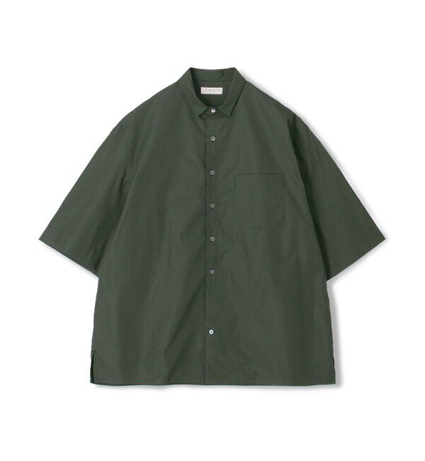 TOMORROWLAND MENS「コットンポプリン ショートスリーブシャツ」|シャツ・ブラウス|59 ダークグリーン