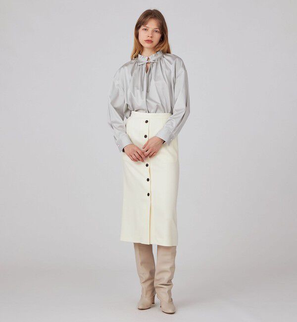 Ballsey「ストレッチボタニー ストレートスカート」|タイト|